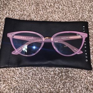 Quay ‘Rumours’ Bluelight Glasses (Pink)